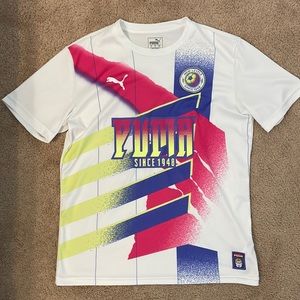 White Puma Soccer Jersey